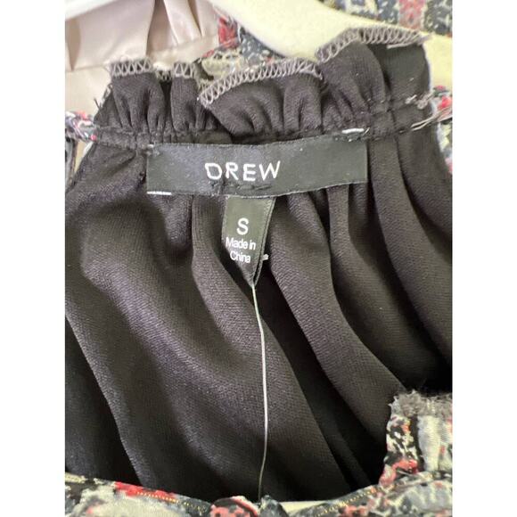 DREW Navy Medallion Sleeveless Tiered Maxi Dress NWT Small - Picture 13 of 15